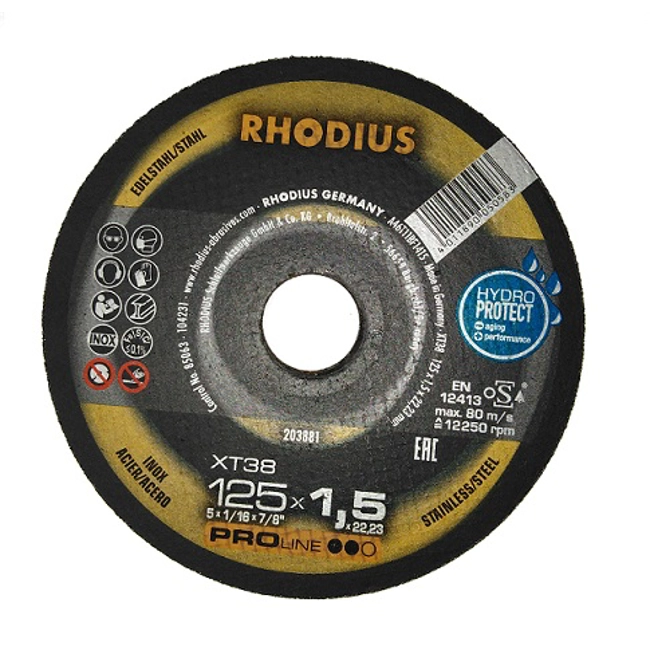 Vendita online Disco da taglio Rhodius 150X1,5 Inox XT38